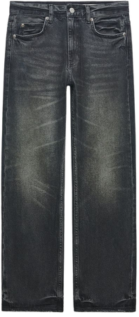 LOW RISE STRAIGHT LEG JEANS ZW COLLECTION - Black | ZARA United States