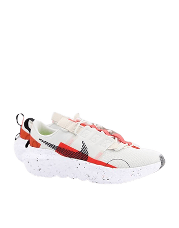 Nike Crater Impact sneakers in stone and red | ASOS