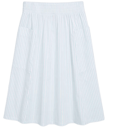 Cotton midi skirt - Stripes - Midi skirts - Monki WW