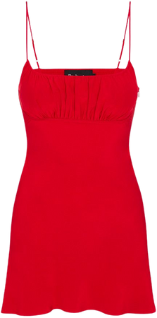 Lilou Réal Red | Silk Mini Dress | Réalisation Par
