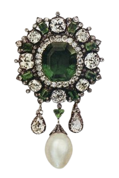 Emerald Brooch
