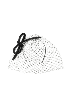 Black Crystal-embellished mesh and glittered velvet fascinator | Philip Treacy | NET-A-PORTER