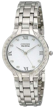 Citizen Watches EM0120-58A Eco-Drive Bella Diamond Accented Watch Watches | Fashmates.com