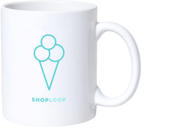 ShopLook Ice Cream and Logo Mug | Spreadshirt