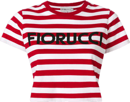 Fiorucci Striped Cropped T-shirt