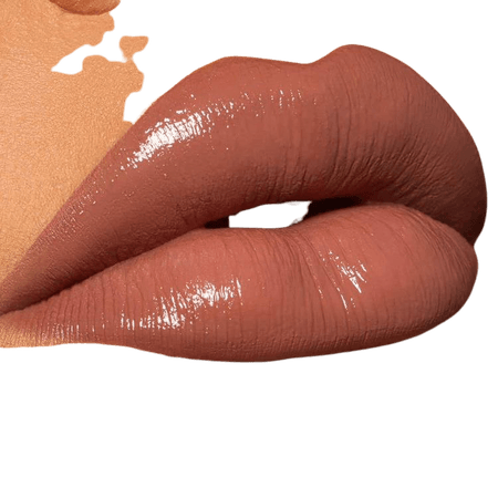 glossy nude lip