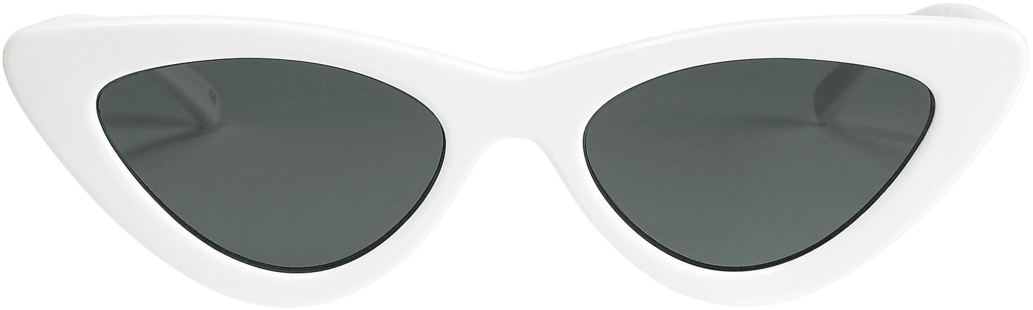The Last Lolita White Cat Eye Sunglasses