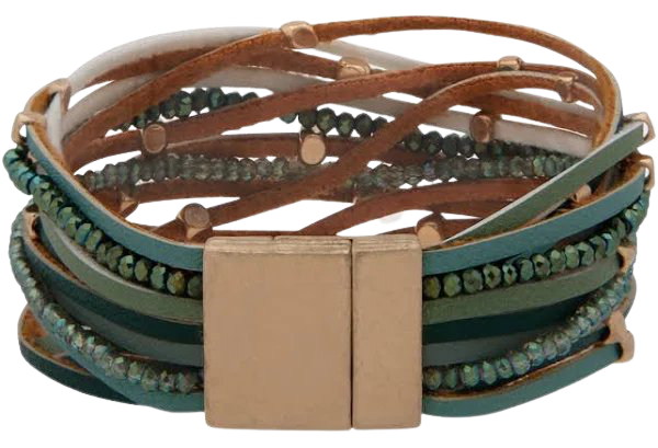 Lonna Lilly Magnetic Wrap Bracelet - Green | Google Shopping