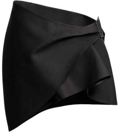 Wool Mini Skirt - Black - Ladies | H&M US