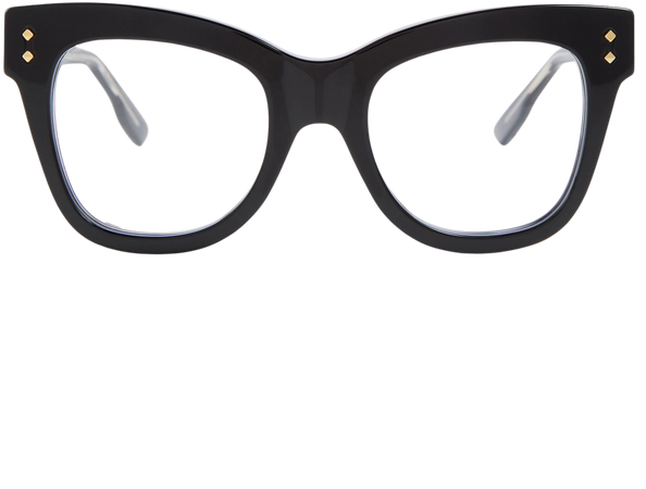 Embellished Cat Eye Glasses in Black - Gucci | Mytheresa