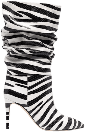 Paris Texas zebra-print Slouchy Boots - Farfetch