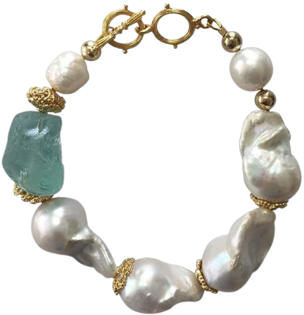 natural baroque pearl bracelet