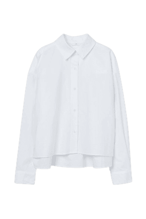 Crop Shirt - White - Ladies | H&M US