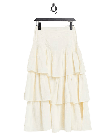 Free People cant stop the spring tiered midi skirt | ASOS