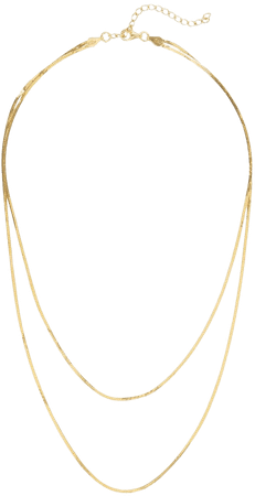 Argento Vivo | Double Row Herringbone Chain Necklace | INTERMIX®