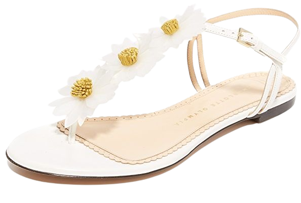 Charlotte Olympia Posey Flat Daisy Sandals | SHOPBOP