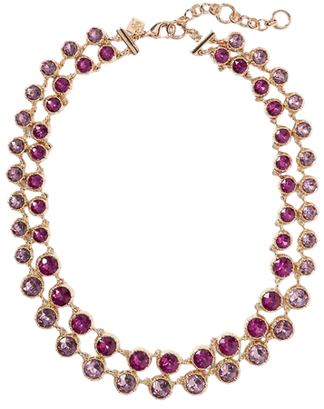 Brilliant Gemstone Layered Necklace | Banana Republic Berry