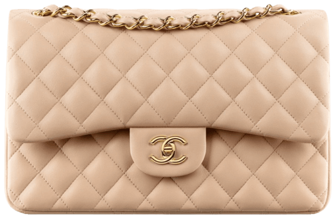 Nude Chanel Classic Flap Bag