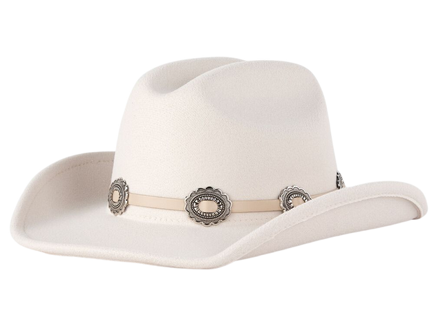 Wool Concho Trim Cowboy Hat - IVORY | Tillys