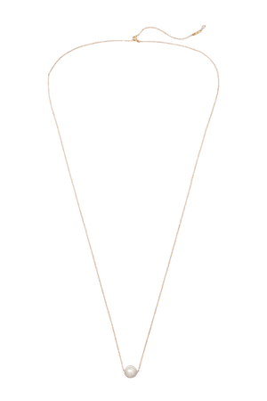 Gold 14-karat gold pearl necklace | Mizuki | NET-A-PORTER