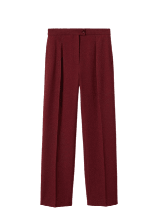 Wool straight-fit pants - Women | Mango USA