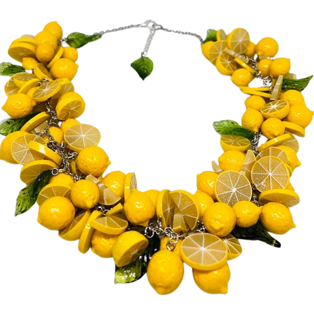 Lemon Necklace Rockabilly Jewelry Pinup Jewelry LEMONS Lemon | Etsy