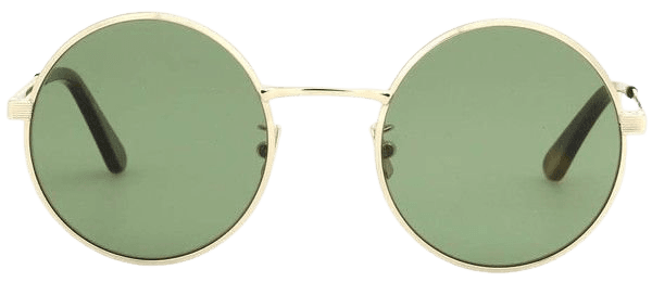 Green Round Frame Glasses