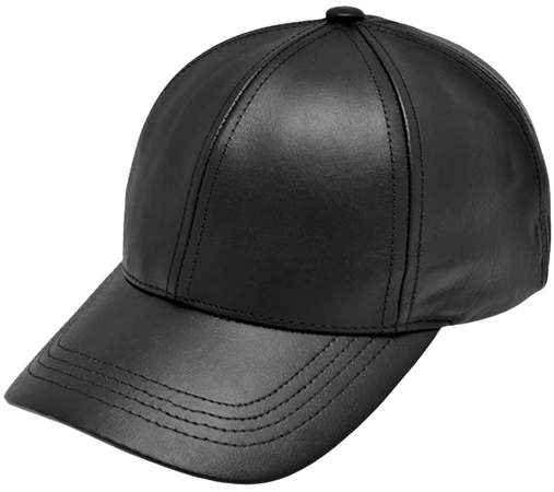 Black Leather Adjustable Baseball Cap Hat Made in USA at Amazon Men’s Clothing store: Leather Caps Hats Men