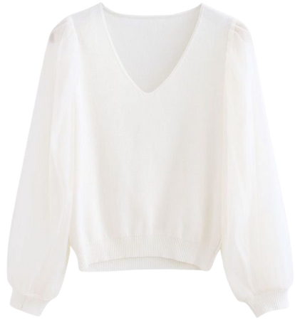 oversized white sweater