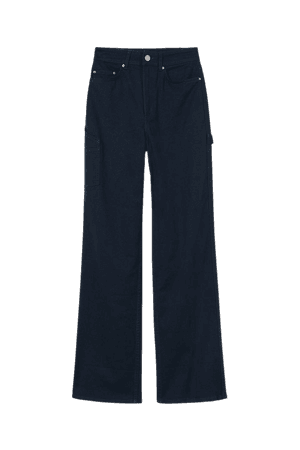 Hammer-loop Twill Pants - Dark blue - Ladies | H&M US