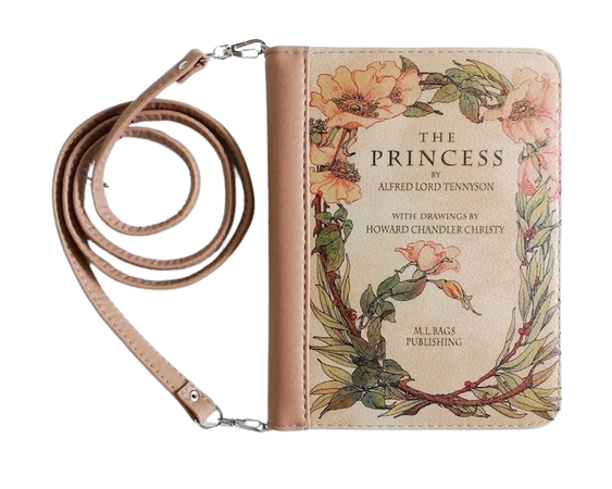 BAGatelle | "The Princess by A. Tennyson" Book Clutch