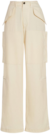 High-Waisted Cotton Cargo Pants By Etro | Moda Operandi