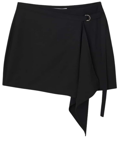 Wrap mini skirt with buckle - pull&bear