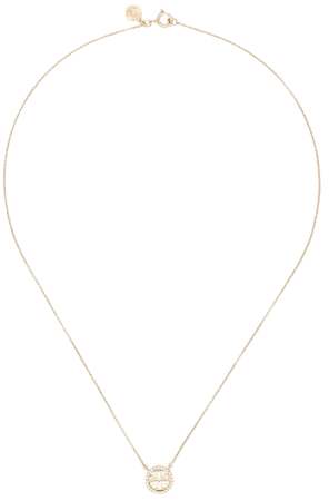 Shop Tory Burch Miller Pave crystal-pendant necklace with Express Delivery - FARFETCH