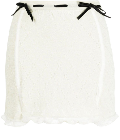 CORMIO pointelle-knit Mini Skirt - Farfetch