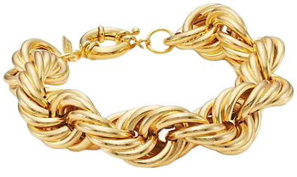 Shop Kenneth Jay Lane Goldtone Twist Chain Bracelet | Saks Fifth Avenue