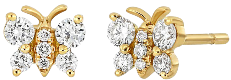 Bony Levy Icons Diamond Butterfly Stud Earrings | Nordstrom