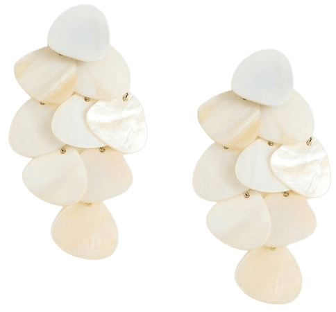 **Shell Disc Cascade Earrings | Topshop