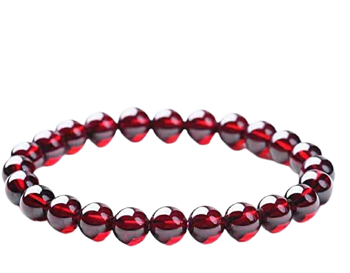 Garnet bead bracelet