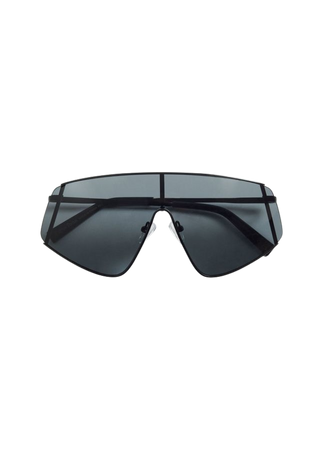 Rectangular Shield-Style Sunglasses - Black - & Other Stories WW