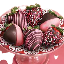 pink chocolate strawberry tumblr