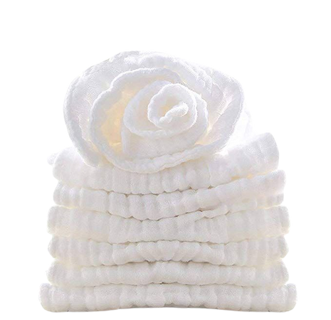 BWINKA 10-Pack Gauze Muslin Square,11"x11" Organics Baby Washcloths, Premium Reusable Wipes - Extra Soft For Sensitive Skin,Newborn Muslin Warm Baby Bath Towels Pure White: Amazon.ca: Baby