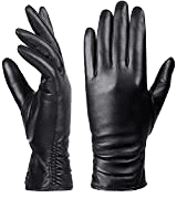 Amazon.com: Winter Leather Gloves for Women, Touchscreen Texting Warm Driving Gloves by Dsane (Black, L)