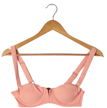 Coral Bikini Top - Ribbed Swimsuit Top - Underwire Bikini Top - Lulus