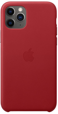 iPhone 11 Pro Leather Case - Red - Apple