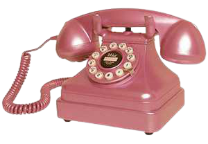 Pink Retro Telephone