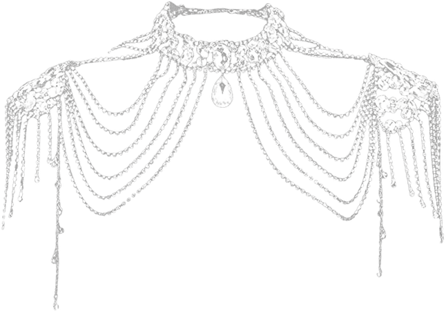 Amazon.com: DYNWAVE Shoulder Chain Necklace Crystal Durable Accessories Rhinestone Bridal Pageant Gift Luxury Handmade for Beach Swimming Pool Party Women Gril: Clothing, Shoes & Jewelry