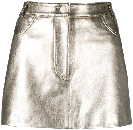 Maje Fitted Metallic Mini Skirt - Farfetch