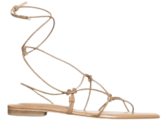 Kingdom Of Nomads Leather Ankle Sandals By Johanna Ortiz | Moda Operandi