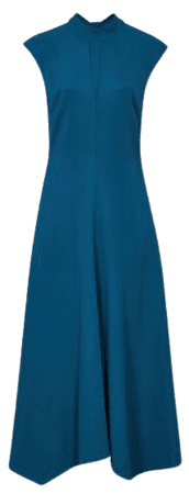 Livvy Teal Open Back Midi Dress – REISS